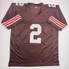 image:imageAutographedSigned Johnny Manziel Cleveland Football Brown Jersey Beckett BAS COA