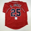image:imageAutographedSigned Andruw Jones Atlanta Red Baseball Jersey PSADNA COA