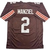 image:imageAutographedSigned Johnny Manziel Cleveland Football Brown Jersey Beckett BAS COA