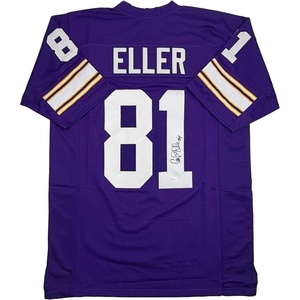 image:imageAutographedSigned Carl Eller HOF 04 Minnesota Purple Football Jersey JSA COA