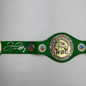 image:imageAutographedSigned Floyd Mayweather Jr WBC Green Boxing Replica Championship Belt JSA COA