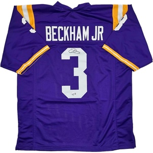 image:imageAutographedSigned Odell Beckham Jr LSU Purple College Football Jersey JSA COA