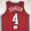 image:imageAutographedSigned Larry Johnson UNLV Red College Basketball Jersey PSADNA COA