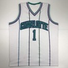 image:imageAutographedSigned Muggsy Bogues Charlotte White Basketball Jersey PSADNA COA