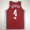 image:imageAutographedSigned Larry Johnson UNLV Red College Basketball Jersey PSADNA COA