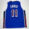 image:imageFacsimile Autographed Joel Embiid 2024 United States Team USA Blue Reprint Laser Auto Basketball Jersey Size Mens XL