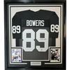 image:imageFramed AutographedSigned Brock Bowers 35x39 Las Vegas Oakland Black Football Jersey Beckett BAS COA
