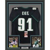 image:imageFramed AutographedSigned Fletcher Cox 33x42 Philadelphia Black Football Jersey JSA COA