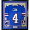 image:imageFramed AutographedSigned James Cook 35x39 Buffalo Blue Football Jersey Beckett BAS COA