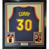image:imageFramed AutographedSigned Stephen Steph Curry 35x39 Golden State Navy Blue Throwback Basketball Jersey JSA COA