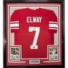 image:imageFramed Facsimile Autographed John Elway 35x39 Stanford Red Reprint Laser Auto College Football Jersey