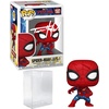 image:imageTom Holland Spiderman 1587 Now Way Home Suit SpiderMan Brand New Day Facsimile Signed Reprint Laser Autographed Funko POP Marvel Avengers Movies Figurine with Protector Case