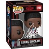 image:imageCaleb McLaughlin Lucas Sinclair with Boombox 1785 Stranger Things Season 5 Facsimile Signed Reprint Laser Autographed Funko POP TV Figurine with Protector Case
