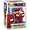 image:imageTom Holland Spiderman 1587 Now Way Home Suit SpiderMan Brand New Day Facsimile Signed Reprint Laser Autographed Funko POP Marvel Avengers Movies Figurine with Protector Case
