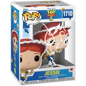 image:imageJoan Cusack Jessie 1710 Toy Story 5 Facsimile Signed Reprint Laser Autographed Funko POP Disney Figurine with Protector Case