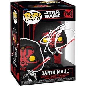 image:imageRay Park Darth Maul 740 in Robe Star Wars Facsimile Signed Reprint Laser Autographed Funko POP Movies Figurine with Protector Case