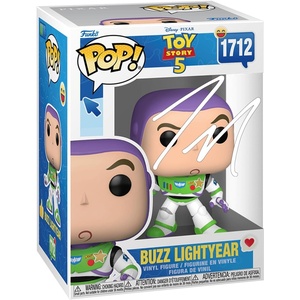 image:imageTim Allen Buzz Lightyear 1712 Toy Story 5 Facsimile Signed Reprint Laser Autographed Funko POP Disney Figurine with Protector Case