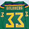 image:imageAutographedSigned Shaun Weiss Greg Goldberg The Mighty Ducks Green Hockey Jersey Beckett BAS COA