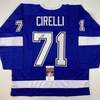 image:imageAutographedSigned Anthony Cirelli Tampa Bay Blue Hockey Jersey JSA COA