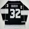 image:imageAutographedSigned Jonathan Quick Los Angeles LA Black Hockey Jersey JSA COA