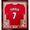 image:imageFramed AutographedSigned Trea Turner 35x39 Philadelphia Red Baseball Jersey Beckett BAS COA