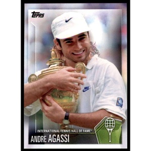 image:image2019 Topps Hall of Fame Tennis 12 Andre Agassi Official International HOF Trading Card ONLINE EXCLUSIVE