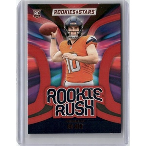 image:image2024 Panini Rookies amp Stars RRBOX Bo Nix Rookie Rush Longevity Rookie RC Football Card