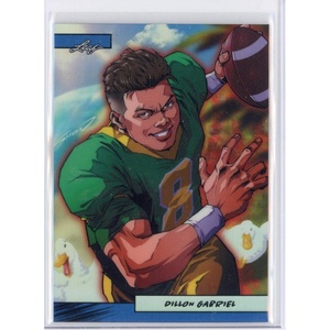 image:image2025 Leaf Web Exclusives Anime Nation Dillion Gabriel Blue 75 Rookie RC Football Card