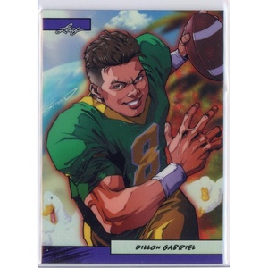 image:image2025 Leaf Web Exclusives Anime Nation Dillion Gabriel Purple 49 Rookie RC Football Card