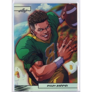 image:image2025 Leaf Web Exclusives Anime Nation Dillion Gabriel Silver 99 Rookie RC Football Card