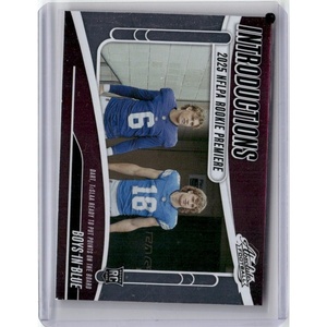 image:image2025 Panini Absolute Jaxson Dart Isaac TeSlaa IJDT Boys In Blue Introductions Rookie RC Football Card