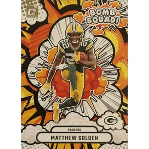 image:image2025 Panini Donruss Matthew Golden BSMGN Bomb Squad Green Bay Packers Rookie RC Football Card