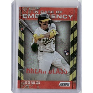 image:image2025 Stadium Club ICE13 Jacob Wilson In Case of Emergency Baseball Card