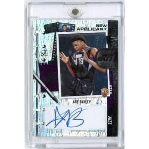 image:image2025 Topps Ace Bailey NAAB New Applicant Holo Auto Utah Jazz Rookie RC Basketball Card