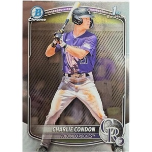 image:image2025 Topps Bowman Charlie Condon BCP75 Chrome Prospects Colorado Rockies Rookie RC Baseball Card