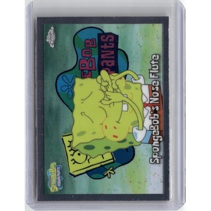 image:image2025 Topps Chrome SpongeBob Squarepants 25th Anniversary SpongeBobs Nose Flute 200 TV Show Card Near Mint