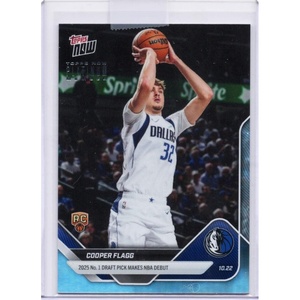 image:image2025 Topps Now Cooper Flagg P6 Platinum Member Dallas Mavericks Rookie RC Basketball Card