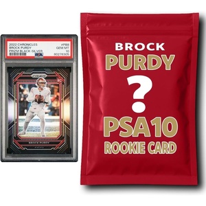 image:imageBrock Purdy PSA 10 Graded Football Rookie Card Mystery Pack