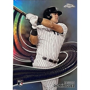 image:imageHall of Fame Sports Memorabilia 2024 Topps Chrome Jasson Dominguez S21 Strokes New York Yankees Rookie RC Baseball Card