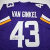image:imageAutographedSigned Andrew Van Ginkel Minnesota Purple Football Jersey JSA COA