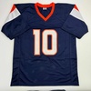 image:imageAutographedSigned Bo Nix Denver Blue Football Jersey Beckett BAS COA
