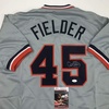 image:imageAutographedSigned Cecil Fielder Detroit Grey Baseball Jersey JSA COA