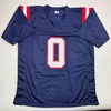 image:imageAutographedSigned Christian Gonzalez New England Blue Football Jersey Beckett BAS COA