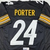 image:imageAutographedSigned Joey Porter Jr Pittsburgh Black Football Jersey JSA COA