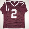 image:imageAutographedSigned Johnny Manziel Texas AampM Maroon College Football Jersey JSA COA
