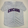 image:imageAutographedSigned Kerry Wood 98 ROY Chicago Pinstripe Baseball Jersey Beckett BAS COA