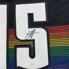 image:imageAutographedSigned Nikola Jokic Denver Black Rainbow Basketball Jersey JSA COA