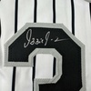 image:imageAutographedSigned Ozzie Guillen Chicago Pinstripe Baseball Jersey JSA COA