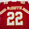 image:imageAutographedSigned Trent McDuffie Kansas City Red Football Jersey JSA COA