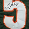 image:imageFramed AutographedSigned Andre Johnson 35x39 Miami Green College Football Jersey JSA COA